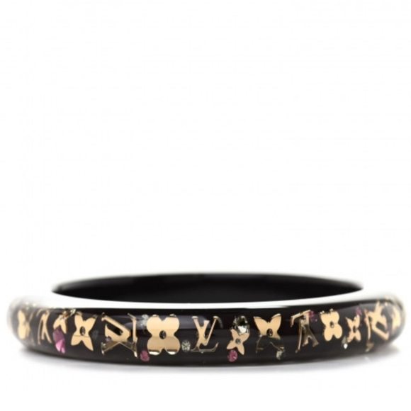 100% Authentic Louis Vuitton Resin Swarovski Medium Inclusion Bracelet PM - Picture 1 of 7